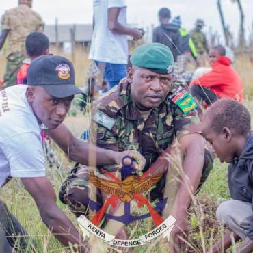 KDF TROOPS UNDERTAKE TREE PLANTING AND COMMUNITY OUTREACH IN SAMBURU