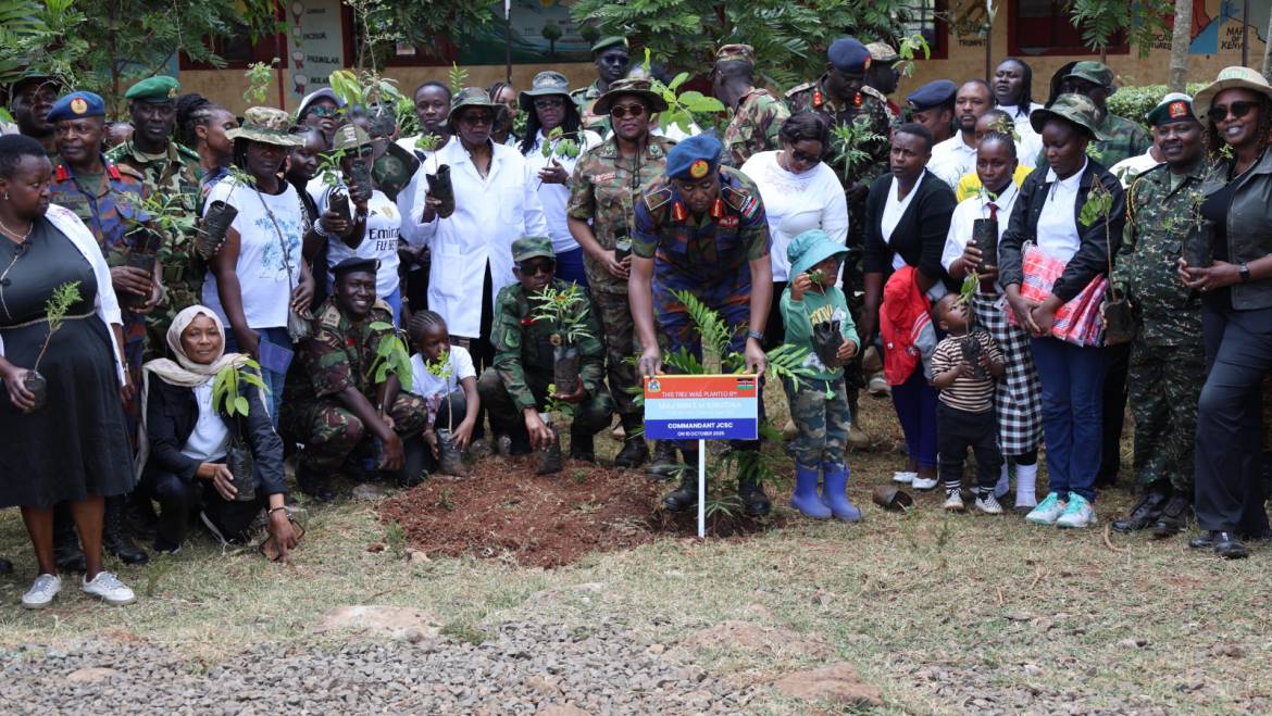 JOINT COMMAND AND STAFF COLLEGE PARTNERS WITH KIBIKO SCHOOL FOR TREE PLANTING INITIATIVE 