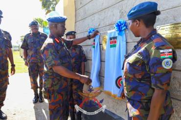 COMMANDER KENYA AIR FORCE VISITS LAIKIPIA AIR BASE