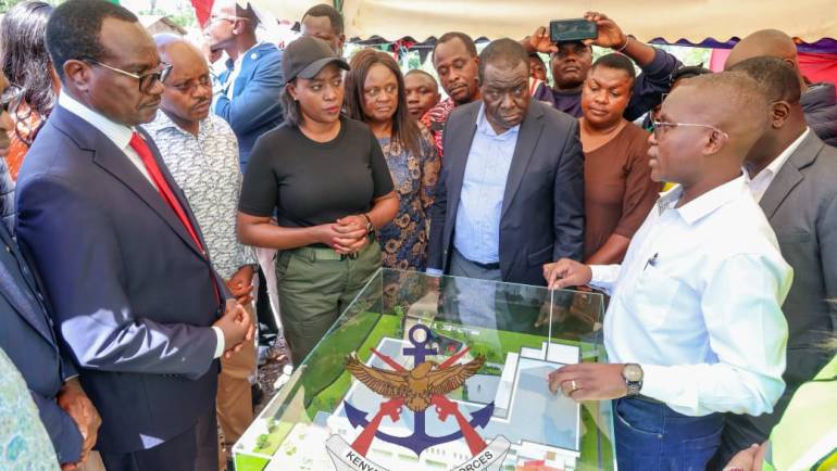DEFENCE CS PRESIDES OVER GROUNDBREAKING CEREMONY