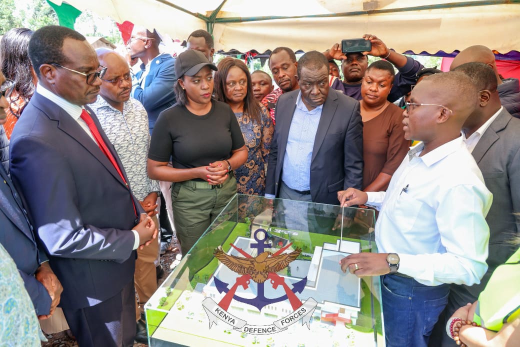 DEFENCE CS PRESIDES OVER GROUNDBREAKING CEREMONY