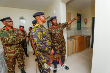 CDF INSPECTS ONGOING ROYSAMBU MILITARY HOUSING PROJECT