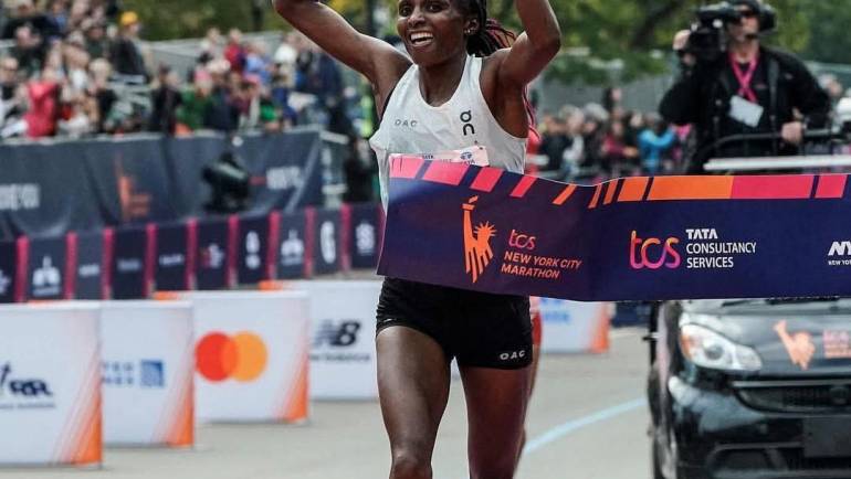 KDF’S OBIRI SMASHES RECORD, DOMINATES NYC MARATHON