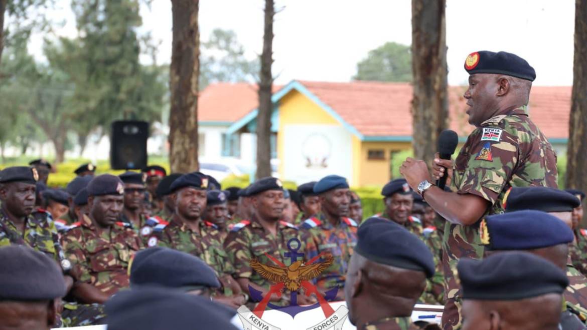 COMMANDER, KENYA ARMY VISITS LANET REGION
