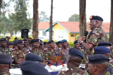 COMMANDER, KENYA ARMY VISITS LANET REGION