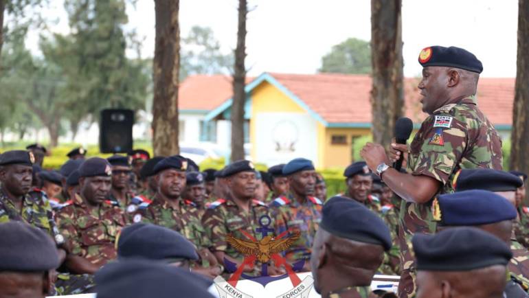 COMMANDER, KENYA ARMY VISITS LANET REGION