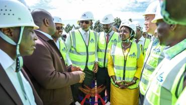 DEFENCE PS ACCOMPANIES CS HEALTH TO THE GROUNDBREAKING CEREMONY OF MTRH 