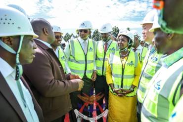 DEFENCE PS ACCOMPANIES CS HEALTH TO THE GROUNDBREAKING CEREMONY OF MTRH 