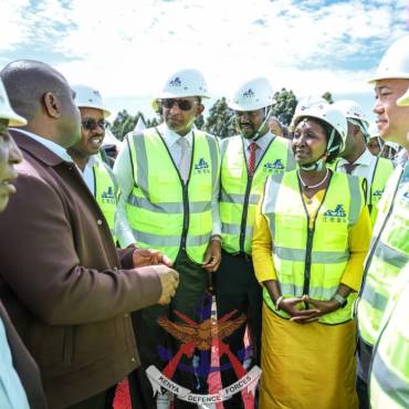 DEFENCE PS ACCOMPANIES CS HEALTH TO THE GROUNDBREAKING CEREMONY OF MTRH 