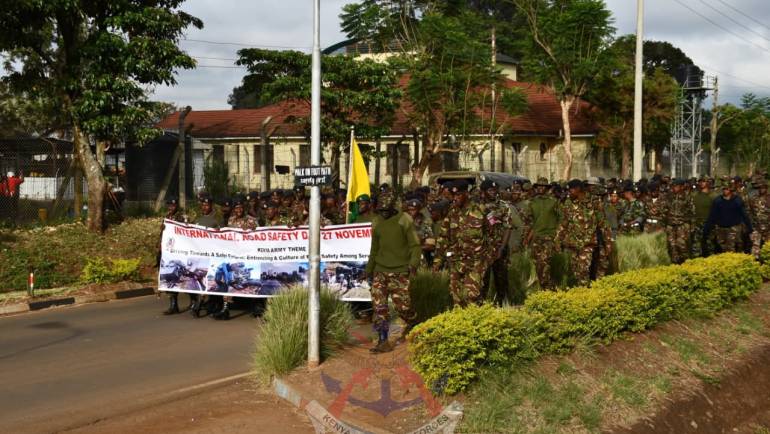 KENYA ARMY ROAD SAFETY DAY: KAHAWA GARRISON RALLIES TROOPS FOR SAFER ROADS