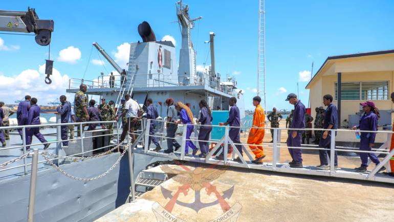 KENYA NAVY HOSTS JKUAT STUDENTS ON EDUCATIONAL TOUR