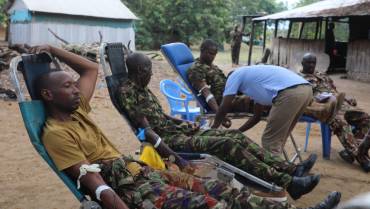 KDF TROOPS REINFORCE LAMU HEALTH SYSTEMS WITH BLOOD DONATION DRIVE