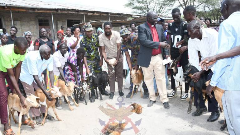 KDF TROOPS AND AIC CHEMOLINGOT PARTNER TO SUPPORT KAGIR RESIDENTS 