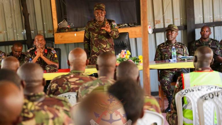 COMMANDER KENYA ARMY VISITS OMU HEADQUARTERS
