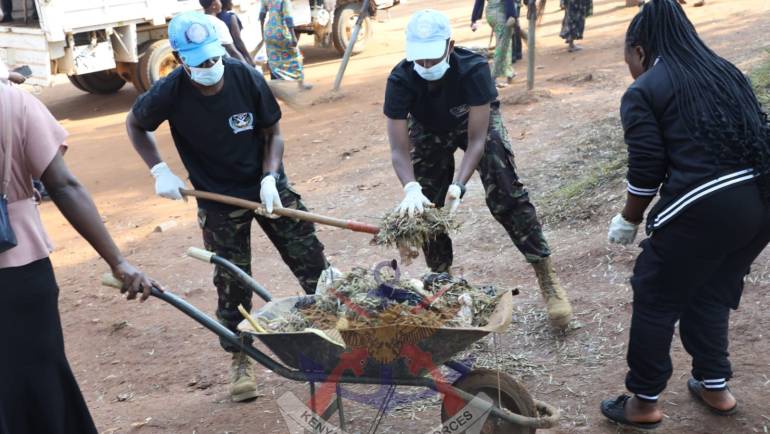 KENYAN PEACEKEEPERS AND BENI RESIDENTS UNITE FOR “EXERCISE SAFISHA MJI”