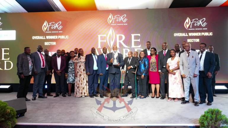 MINISTRY OF DEFENCE BAGS TWO AWARDS AT THE FIRE AWARDS