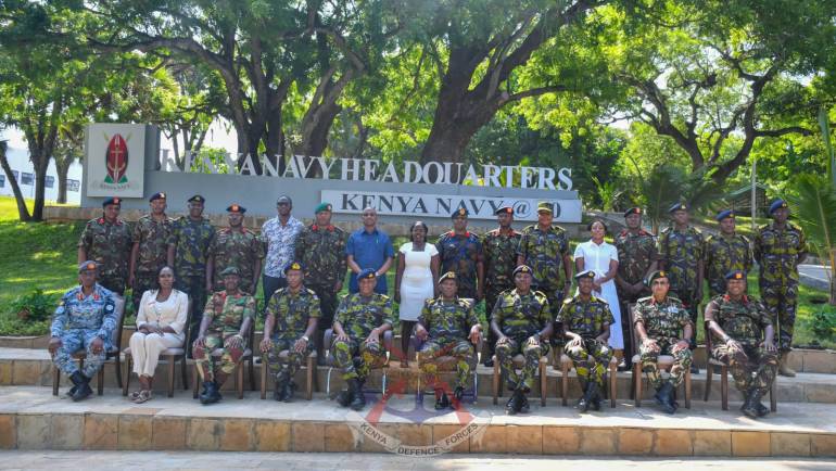 NDC DELEGATION VISITS KENYA NAVY