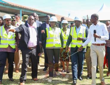 CS DEFENCE PRESIDES OVER GROUNDBREAKING OF NEW KAPSABET HOSPITAL BLOCK AND KIPCHOGE KEINO STADIUM