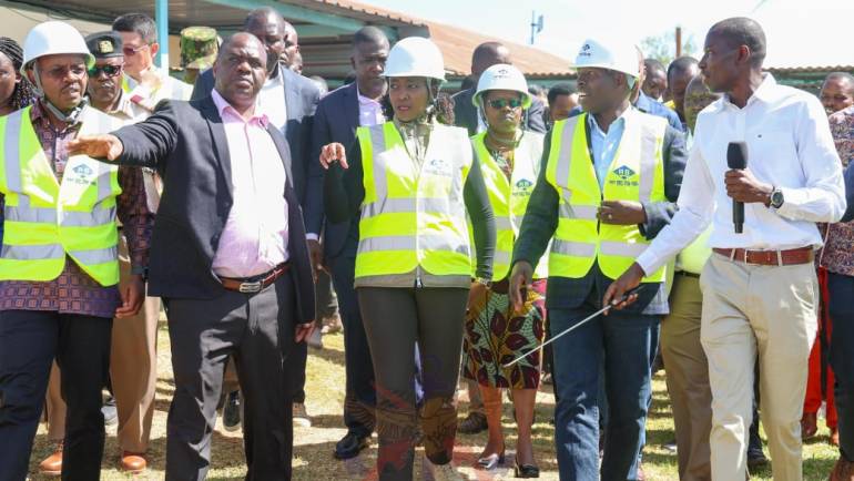 CS DEFENCE PRESIDES OVER GROUNDBREAKING OF NEW KAPSABET HOSPITAL BLOCK AND KIPCHOGE KEINO STADIUM