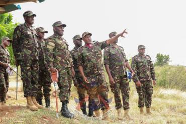 COMMANDER KENYA ARMY VISITS TROOPS IN TURKANA COUNTY