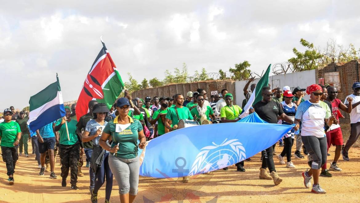 AUSSOM-KDF TROOPS PARTICIPATE IN A RACE TO MARK THE INTERNATIONAL DAY OF PERSONS WITH DISABILITY 