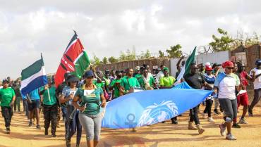 AUSSOM-KDF TROOPS PARTICIPATE IN A RACE TO MARK THE INTERNATIONAL DAY OF PERSONS WITH DISABILITY