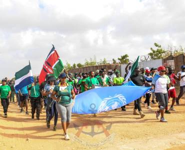 AUSSOM-KDF TROOPS PARTICIPATE IN A RACE TO MARK THE INTERNATIONAL DAY OF PERSONS WITH DISABILITY 