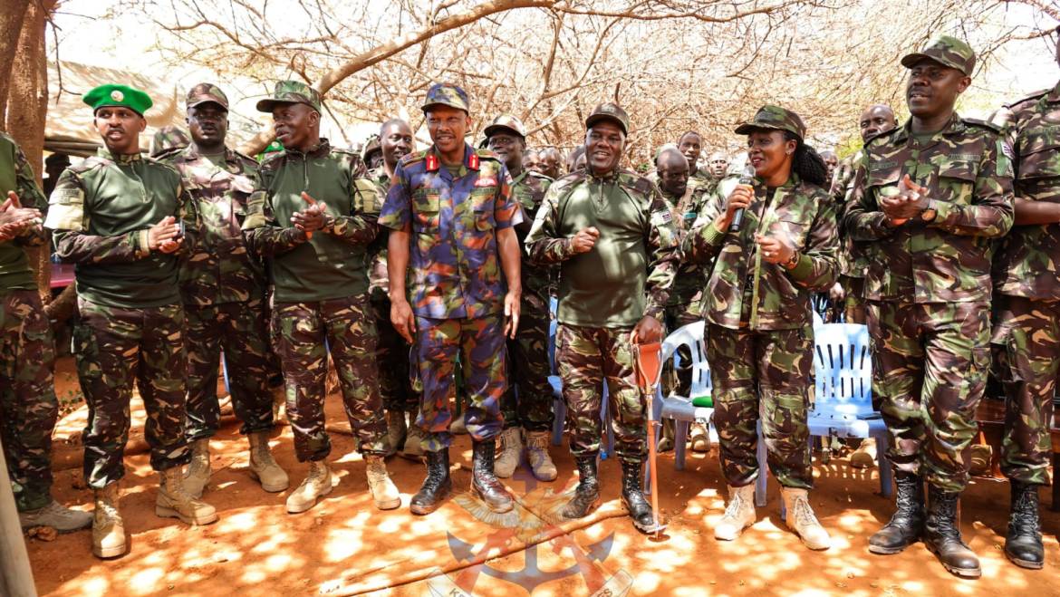 CS DEFENCE VISITS KDF TROOPS IN SOMALIA