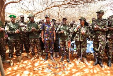 CS DEFENCE VISITS KDF TROOPS IN SOMALIA