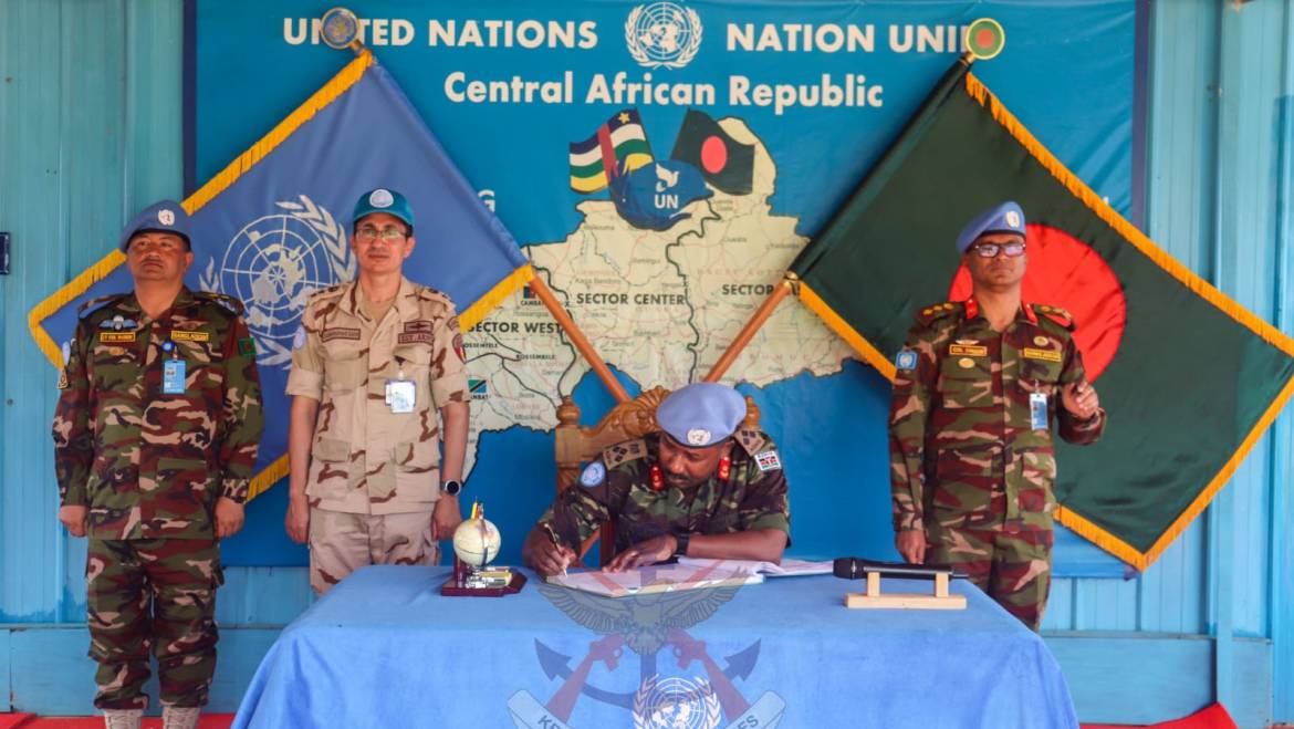 KDF COMMANDER TAKES OVER SECTOR WEST IN MINUSCA