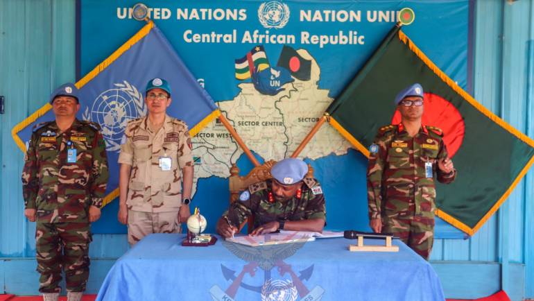 KDF COMMANDER TAKES OVER SECTOR WEST IN MINUSCA