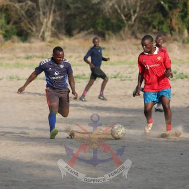 FITNESS AND MORALE ON DISPLAY AS OAB TROOPS FACE KENYA NAVY AT MANDA BASE