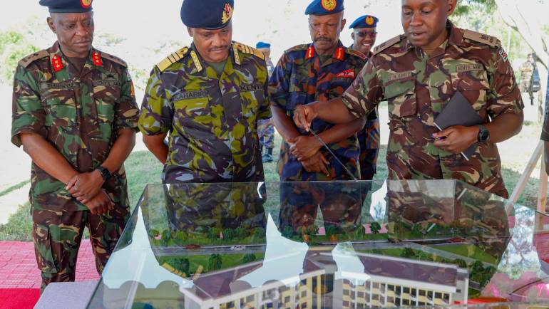 CDF OFFICIATES GROUNDBREAKING CEREMONY FOR KDF OFFICERS’ ACCOMMODATION FACILITY