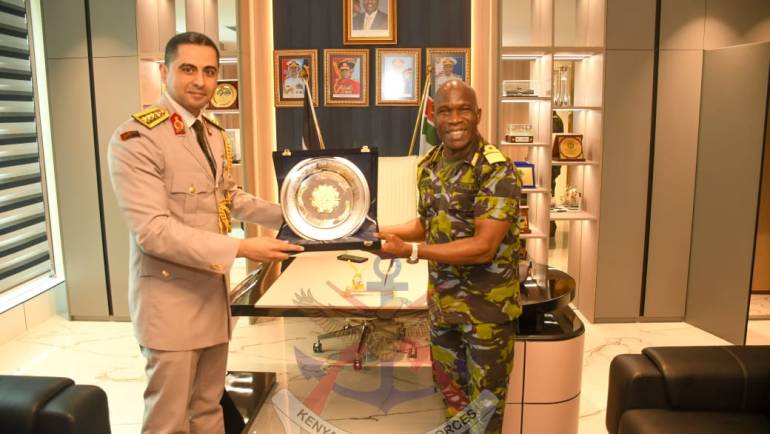 COMMANDER KENYA NAVY HOSTS EGYPT DEFENCE ATTACHÉ   