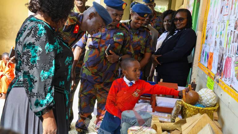 BASE COMMANDER MOI AIR BASE CONDUCTS VISITS TO BASE SCHOOLS