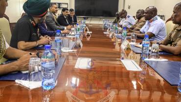INDIAN DEFENCE DELEGATION VISITS KENYA DEFENCE HEADQUARTERS