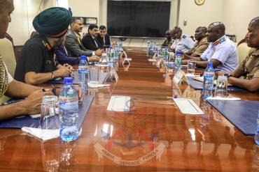 INDIAN DEFENCE DELEGATION VISITS KENYA DEFENCE HEADQUARTERS
