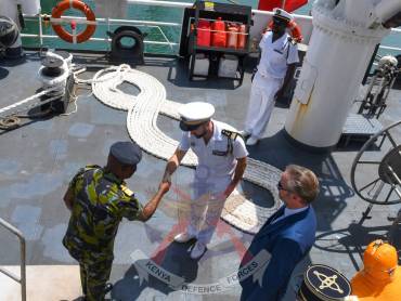 COMMANDER KENYA NAVY ENGAGES FRENCH AMBASSADOR IN BILATERAL TALKS