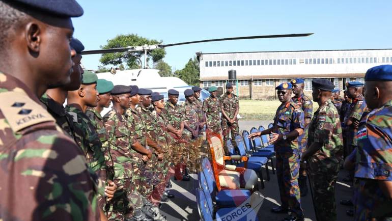 COMMANDER KENYA AIR FORCE OPENS PIONEER ROTARY WING AB INITIO HELICOPTER COURSE