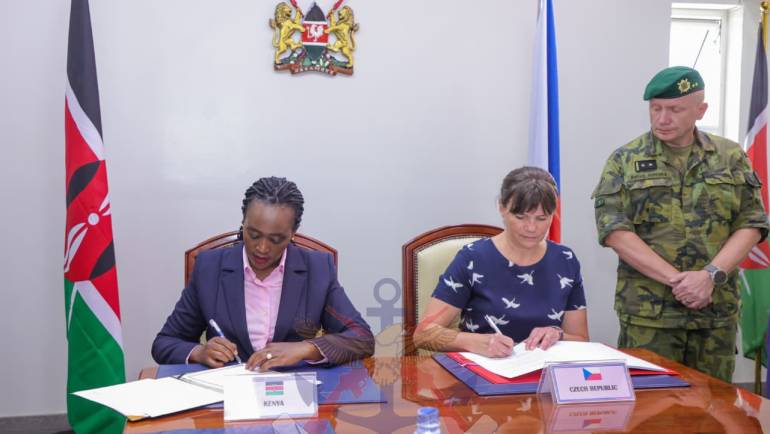 KENYA AND CZECH REPUBLIC SIGN DEFENCE COOPERATION AGREEMENT