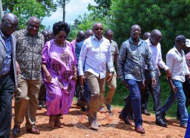 PS DEFENCE ASSESSES PROGRESS OF PROPOSED KIDUNDU STADIUM IN VIHIGA COUNTY
