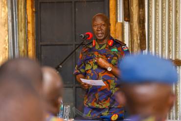 COMMANDER KENYA AIR FORCE VISITS SPORTS CAMP