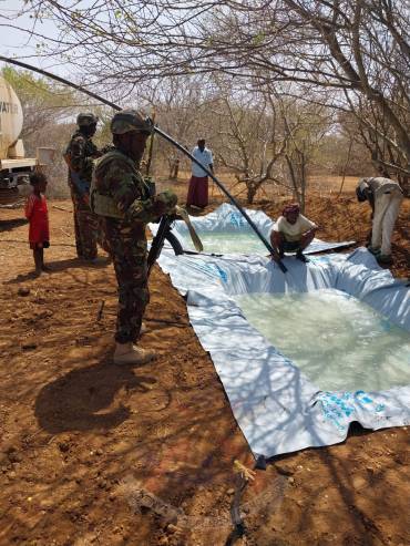 KDF DELIVERS WATER TO ELEMA SETTLEMENT IN WAJIR