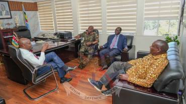 DEFENCE PS HOLDS TALKS WITH WAJIR AND VIHIGA COUNTY GOVERNORS ON PROPOSED STADIA