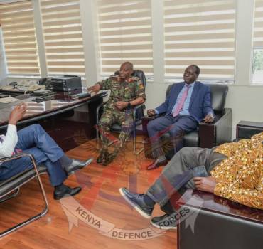 DEFENCE PS HOLDS TALKS WITH WAJIR AND VIHIGA COUNTY GOVERNORS ON PROPOSED STADIA