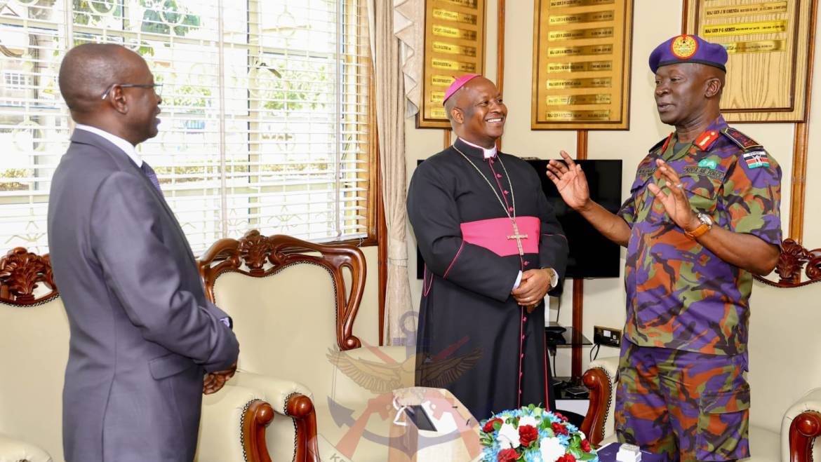 COMMANDER KENYA AIR FORCE HOSTS MILITARY ORDINARIATE BISHOP AND DEFENCE ATTACHÉS 
