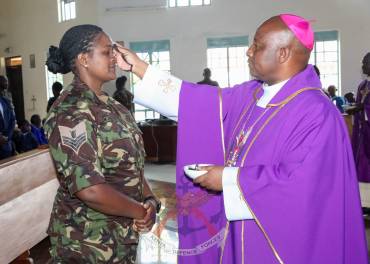 MILITARY ORDINARIATE OF KENYA MARKS ASH WEDNESDAY AT DEFENCE HEADQUARTERS 