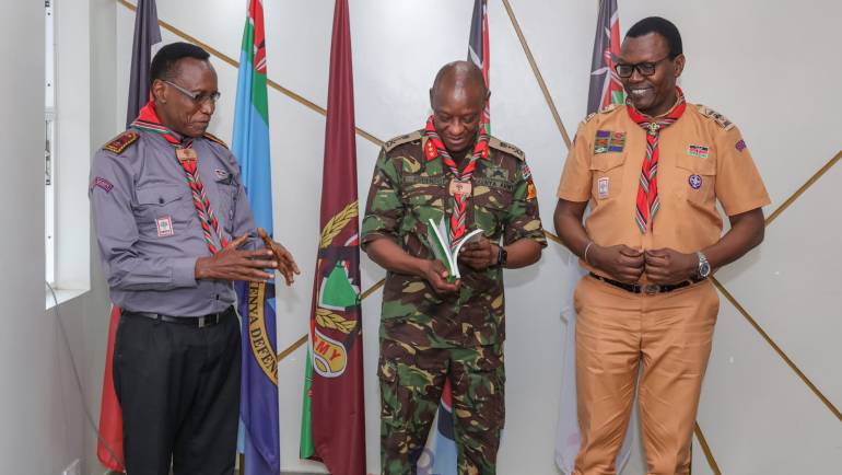 DEFENCE HEADQUARTERS HOSTS KENYA SCOUTS ASSOCIATION
