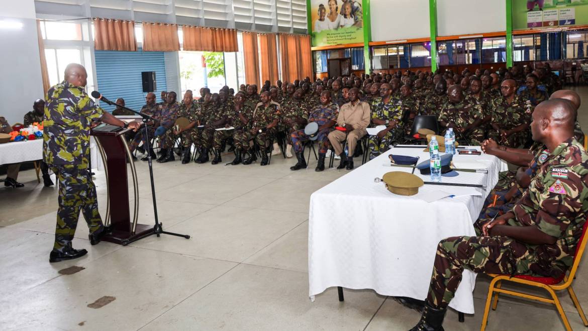 DFSM ENGAGES SENIOR NCOs AT EMBAKASI GARRISON AND MOI AIR BASE 