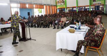DFSM ENGAGES SENIOR NCOs AT EMBAKASI GARRISON AND MOI AIR BASE 